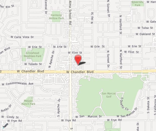 Location Map: 908 W. Chandler Blvd. Chandler, AZ 85225