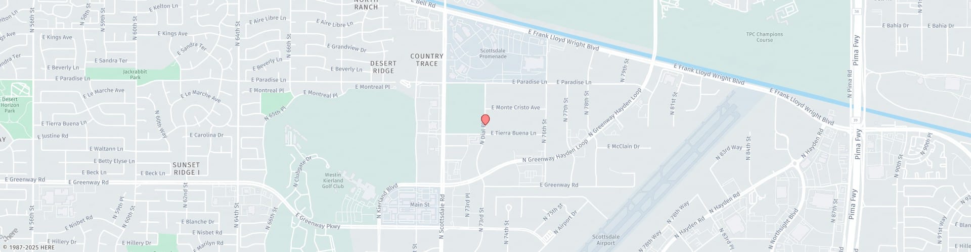 Location Map: 7432 E Tierra Buena Ln Scottsdale, AZ 85260